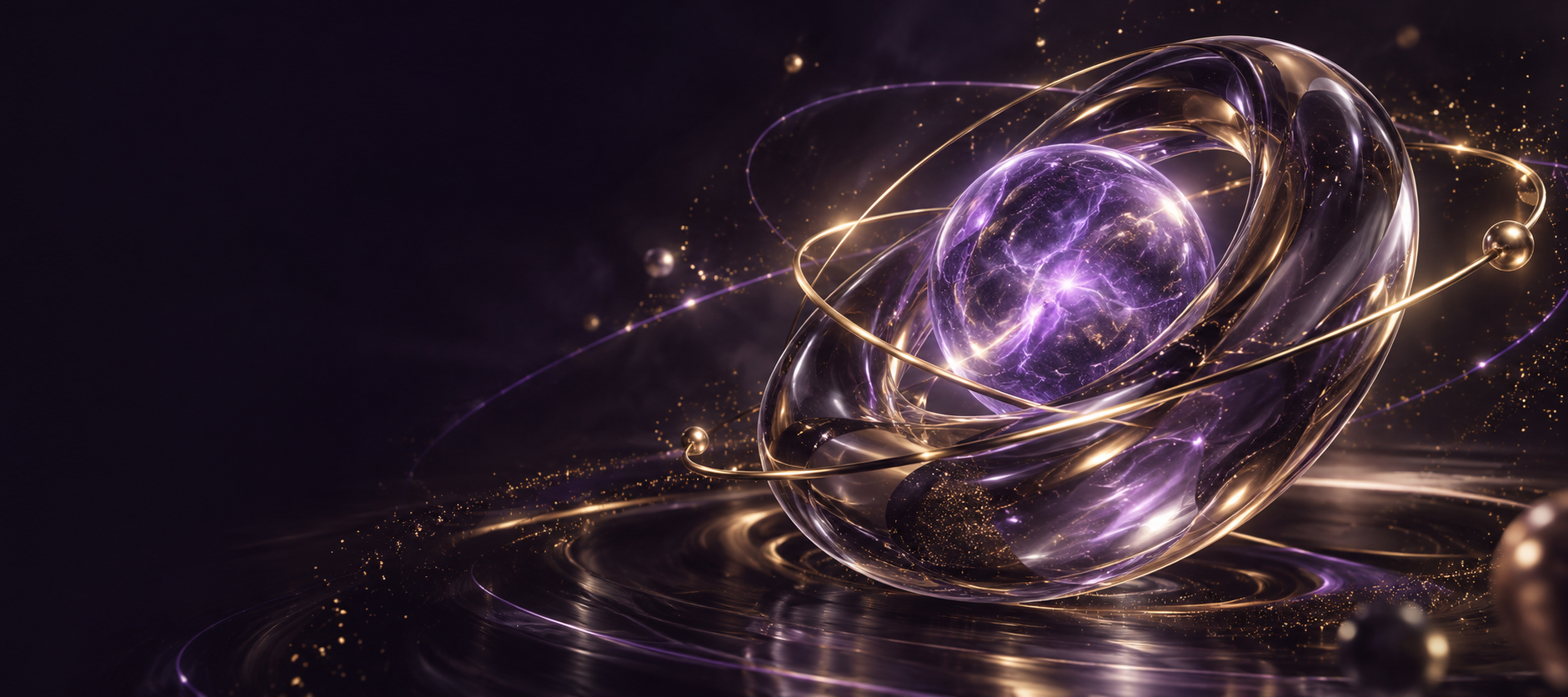 A glowing purple intelligence core